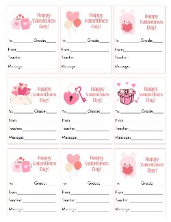 Valentine\'s Day Smencils Sheet To Print At Home.